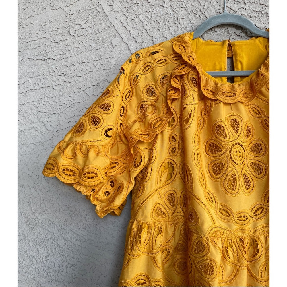 Sezane Eyelet Mini Dress - Picture 10 of 13